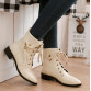 2014 British Style Pointed Toe Lace Up Martin Boots Women Flat Heel Ankle Boots Female Brand Designer Motorcycle Boots