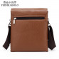 2015 Latest arrival Bilayer Leather Messenger Bag Cheap Men&#39;s shoulder bag Specials small leisure satchel Business envelope bag32456025093