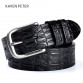 2017 Cowskin Belt Crocodile Pattern Luxury Designer Belts Men High Quality 100 Genuine Leather Ancient Silver Metal Buckle32788907824