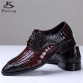 2017 Genuine leather big man shoe US size 9 designer vintage flat pointed toe handmade red black blue oxford shoes for men32710187161