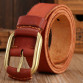 2017 hot designer belts men high Quality brown luxury 100 real full grain cowhide genuine leather fashion cowboys for women red1987307609