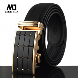 2017 new arrival men automatic buckle brand designer leather belt  business belt mens strap high quality and luxury cummerbund