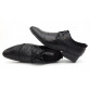 BIMUDUIYU luxury Brand Artificial Leather Men Pointed Toe Dress Black Shoes Slip-On Business Affairs Design Oxford Wedding Shoes
