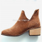 Brown Suede Women Ankle Boots V Design Casual Shoes Woman Motorcycle Martin Boot Low Heel Short Booties Botas Militares32759666263