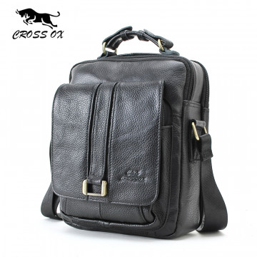 CROSS OX Business Men Genuine Leather Bag Natural Cowskin Men Messenger Bags Vintage Men&#39;s Cowhide Shoulder Crossbody Bag SL053M32507327137