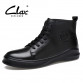 Clax Boot Men Black Genuine Leather Spring Autumn Men&#39;s Ankle Boots Fashion Designer Shoes Luxury Brand32763506315