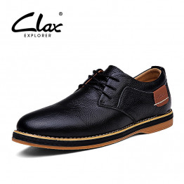Clax Mens Oxfords Shoes Spring Autumn Man Casual Leather Shoe Classic British Style Elegant Shoes Male Designer Brand Retro Shoe
