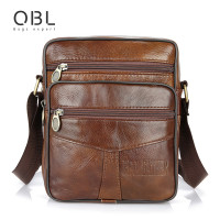 Cow Genuine Leather Messenger Bags Men Casual Travel Business Crossbody Shoulder Bag for Man Sacoche Homme Bolsa Masculina MBA19