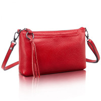 Cowhide Genuine Leather Women Messenger Bags Tassel Crossbody Bag Female Fashion Shoulder Bags for women Clutch Small Handbags