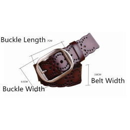 Designer Belts Women High Quality Cowskin Hollow Female Genuine Leather Straps White Black Red Color Lady Wide Waist Belt Luxury
