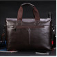 Fashion Brand PU Leather Men's Handbags Designer Man Zipper Handbag Dress Messenger Bag for Men Brown Black Color XB114NEW
