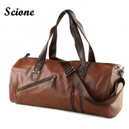 Fashion Male Travel bag Men's Leather Shoulder Bag Vintage Duffle Handbag Large Capacity Crossbody Bags Daily Life Tote Bag Y592