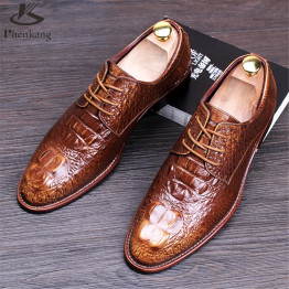 Genuine leather big men shoes US size 9 designer vintage flat shoes handmade blue red black 2017 sping oxford shoes for men