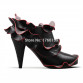 Hot Sale Women Ankle Boots Pointed Toe Booties Ruffles Design 10CM Spike High Heels Women Pumps Botines Mujer Dress Shoes Woman 