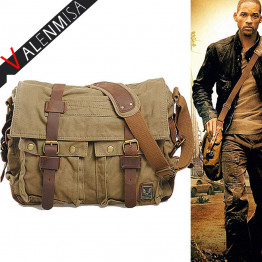 Men Canvas Messenger Bags Designer Brand Vintage Crossbody Bags Laptop Bags I AM LEGEND Military Handbags Satchel Shoulder Bags