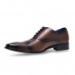 Men shoes luxury brand designer black brown genuine leather formal wedding dress oxfords derby flats shoes zapatos hombre