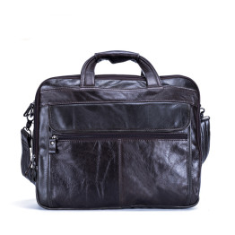 NIUBOA New Fashion Genuine Leather Men Bag 100% Natural Cowhide Shoulder Bag Messenger Pack Causal Handbag Male Laptop Briefcase