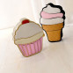 New Cute Cartoon Women Ice cream Cupcake Mini Bags PU Leather Small Chain Clutch Crossbody Girl Shoulder Messenger bag LL116832507427719