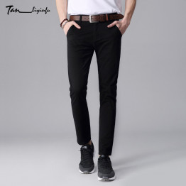 TANLIYINFU2017 Spring & summer high quality Casual Pants Men Brand  Work Pants Clothing Slim Fit Cotton Formal Male Trousers men